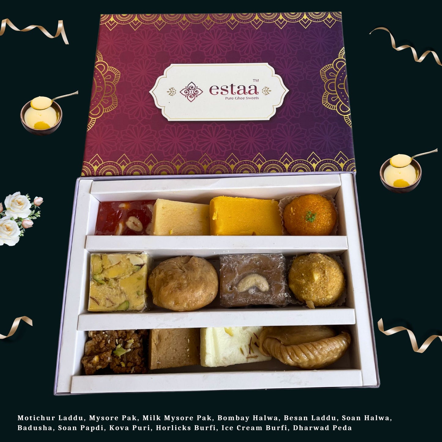 Sweets Gift Box - Assorted Ghee Sweets