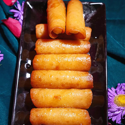 Malai Puri from Estaa Sweets Bangalore – traditional Indian sweet made with flaky puri and rich malai, perfect festive dessert made with pure ghee